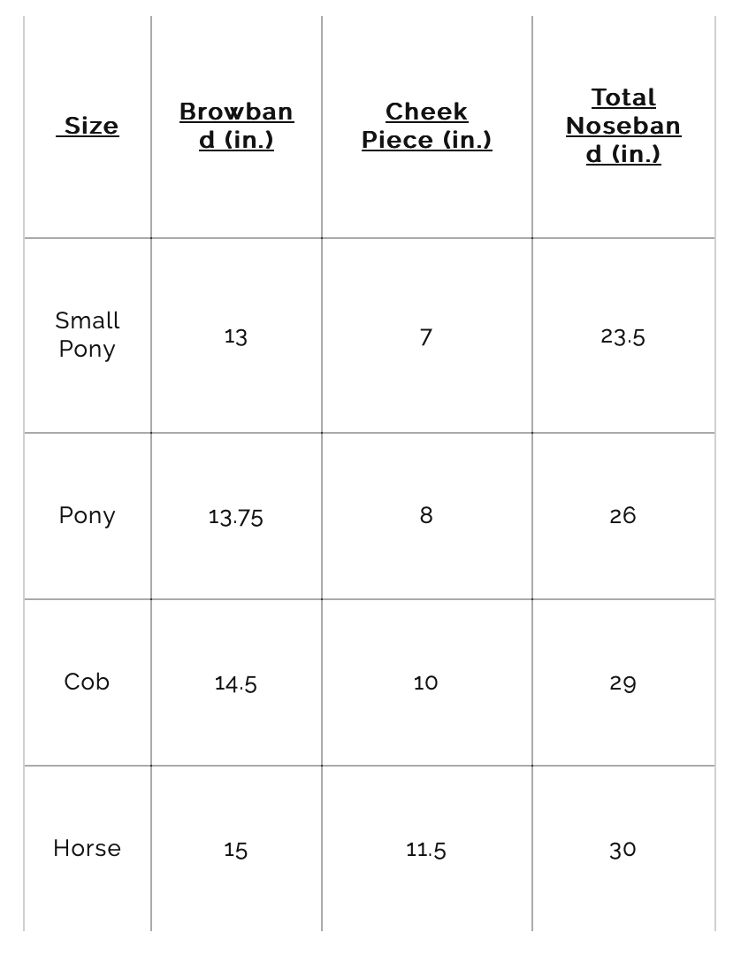 Belle & Bow Sugarbrook Bridle Wide Noseband