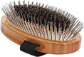 Load image into Gallery viewer, Bass Brushes Wire and Boar Pet Groomer Palm Style Bamboo Handle
