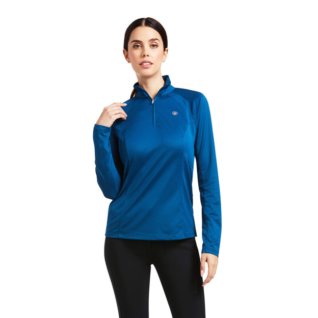 ARIAT Women's Sunstopper 2.0 1/4 Zip LS Baselayer