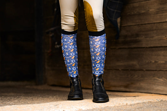 Dreamers & Schemers KEEP CALM & DREIDEL ON Pair & A Spare Boot Socks