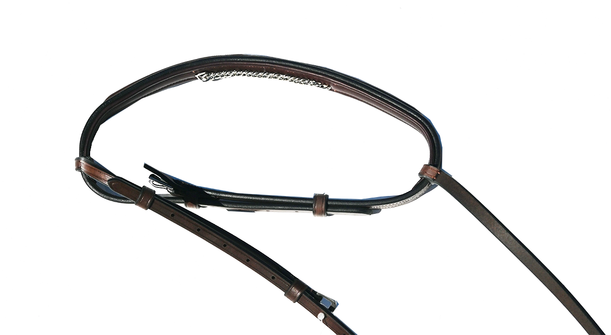 Arc de Triomphe Imperial Padded Chain Noseband Full