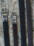 Load image into Gallery viewer, Black Oak Riveted Stirrup Leathers
