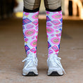 Load image into Gallery viewer, Dreamers & Schemers YES WE CANDY Pair & a Spare Boot Socks
