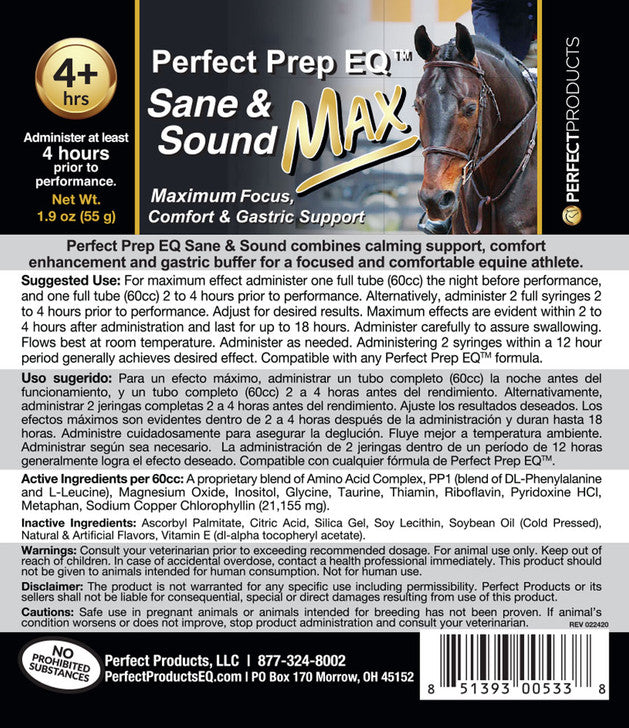 Perfect Prep EQ™ Sane &amp; Sound MAX Calming Paste - 60cc