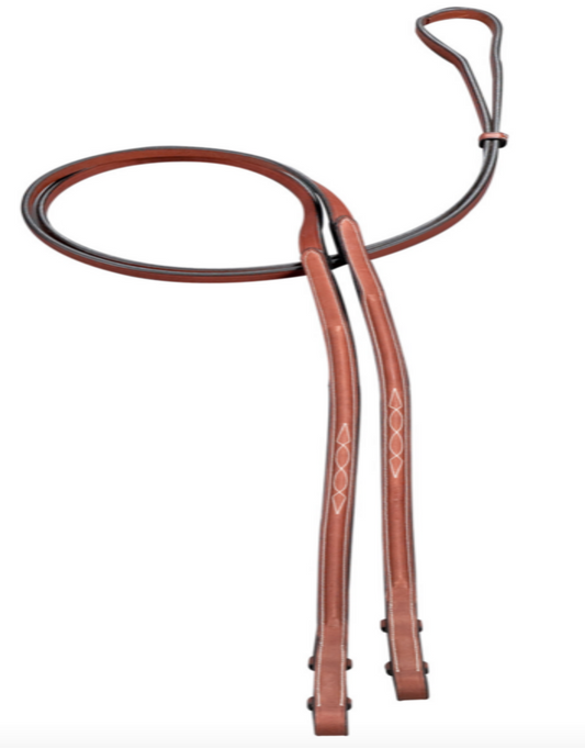 Arc de Triomphe Imperial Curb Reins Brown