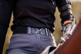 Load image into Gallery viewer, Ellany Elastic Belts Gunmetal  StIrrup 2"

