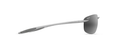 Load image into Gallery viewer, Maui Jim HO'OKIPA ULTRA Metal Matte Silver-Neutral Grey Lens Polarized Rimless Sunglasses
