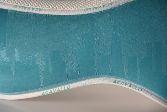 Acavallo   Bright Lights Collection Spine Free C.C. & Memory Foam 1/2 Pad, Jumper Bamboo Sky Blue