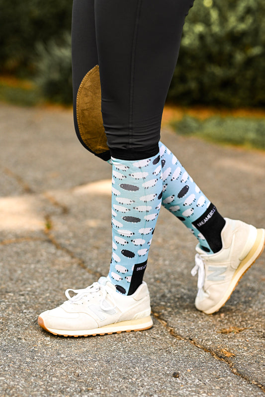 Dreamers & Schemers WHO'S A BLACK SHEEP Pair & A Spare Boot Socks