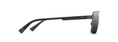 Load image into Gallery viewer, Maui Jim PIHA Shiny Gunmetal with Black Dual Mirror Silver to Black Lens Polarized Sunglasses
