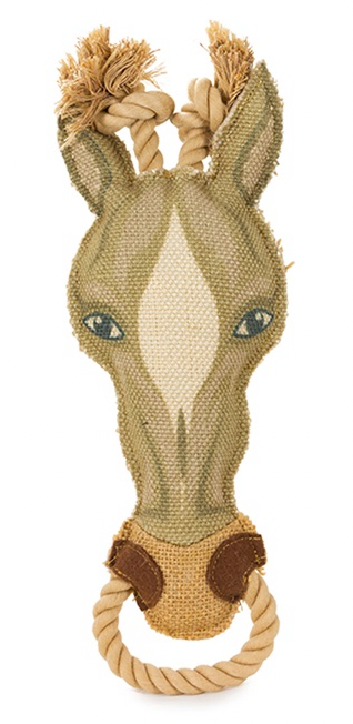 Burlap Buddy Horse with Rope