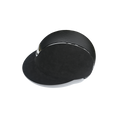 Load image into Gallery viewer, Miss Shield 1.0 Alcantara Black Top Leather and Band with Chrome Trim Helmet Small
