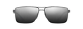 Load image into Gallery viewer, Maui Jim PIHA Shiny Gunmetal with Black Dual Mirror Silver to Black Lens Polarized Sunglasses
