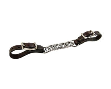 Walsh Curb Chain with Leather Ends