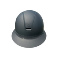 Load image into Gallery viewer, Miss Shadowmatt 2.0 Black Tiara and Trim with Black Crystals Black Mat Blazon-Custom Helmet
