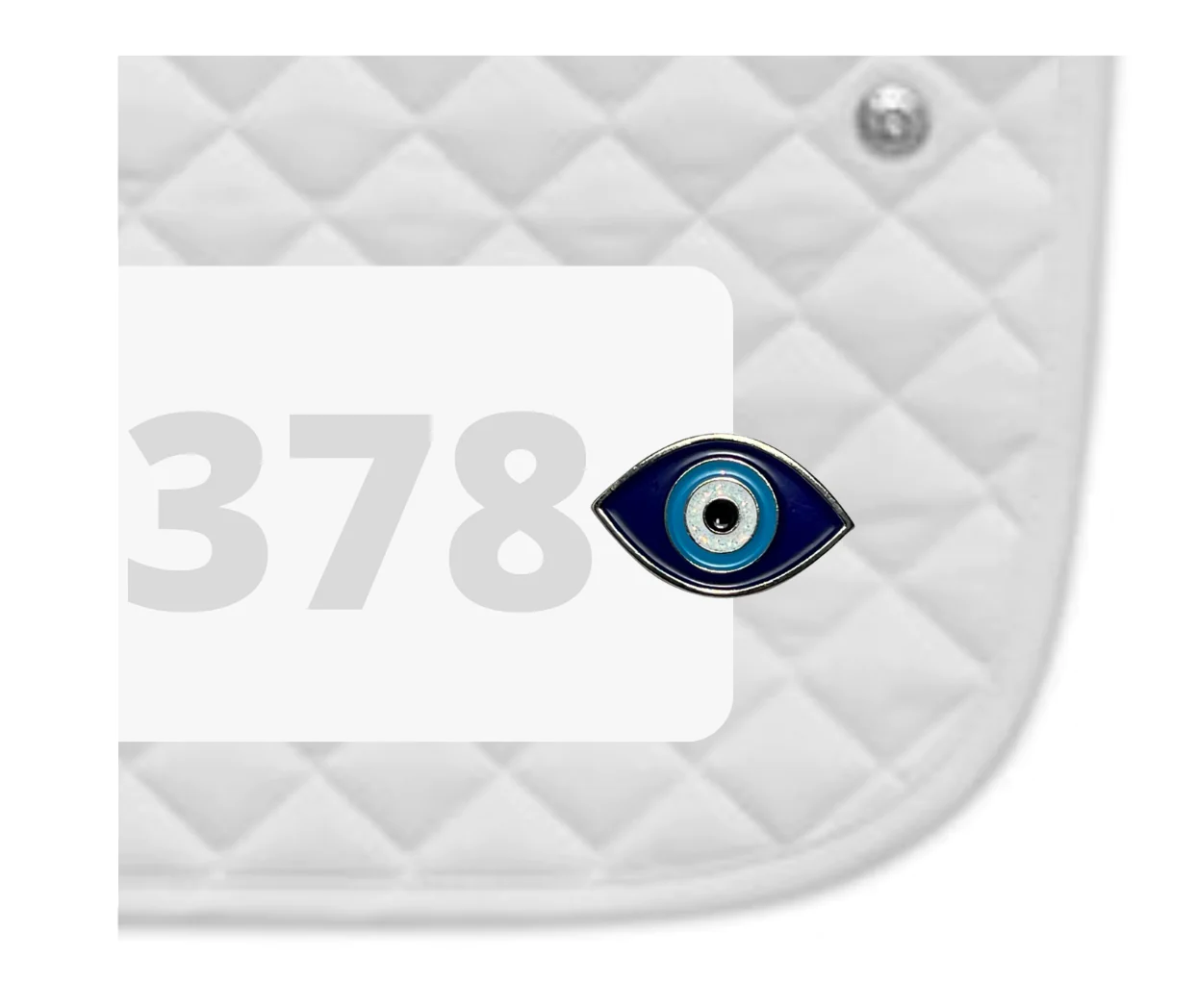 Evil Eye Number Pin Charms