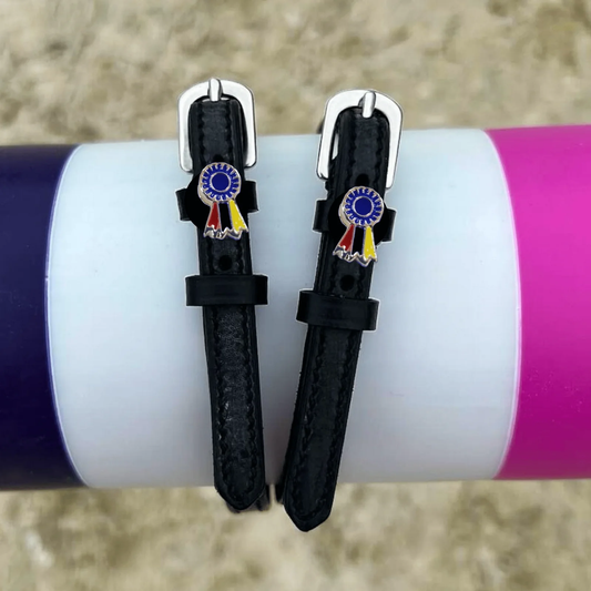 Mane Jane TRI-COLOR RIBBON Spur Straps