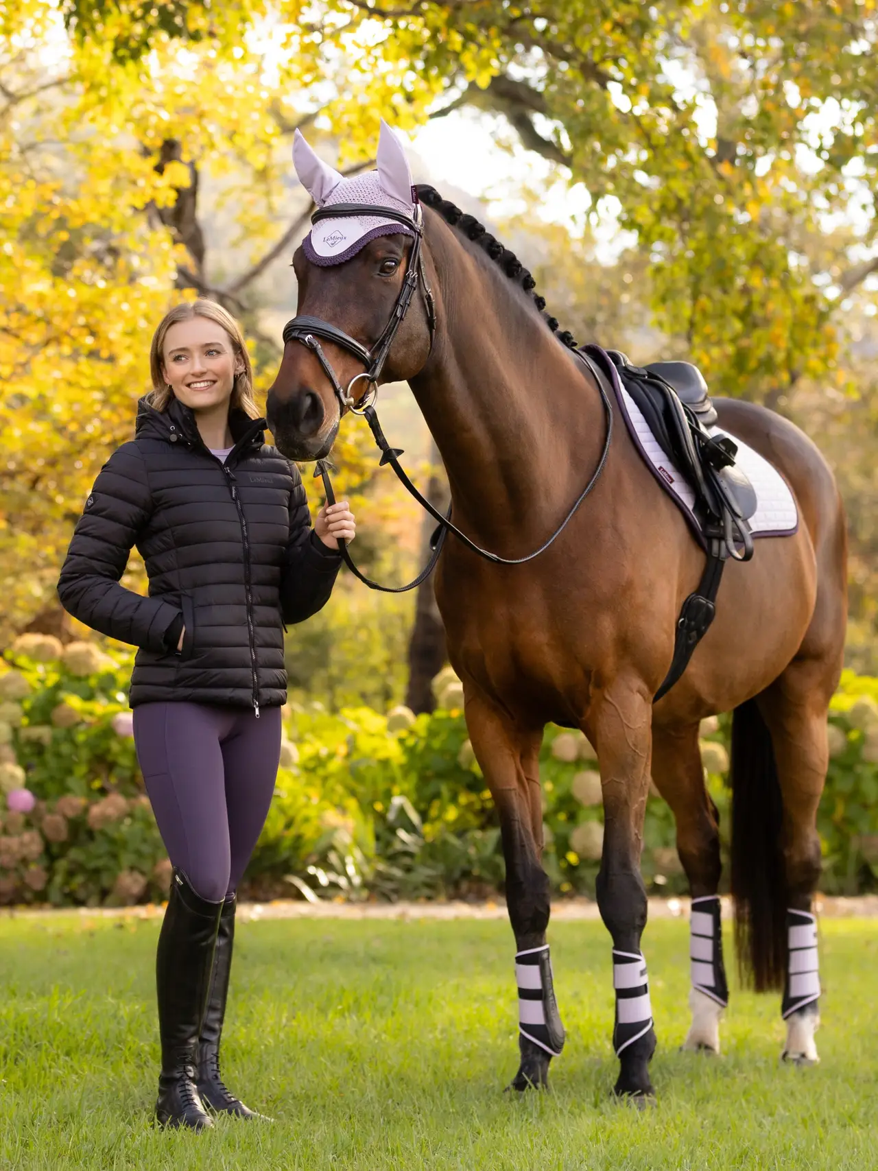 LeMieux® Rose Hooded Puffer Jacket