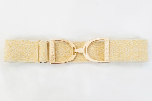 Ellany Elastic Belts 2024 Collection Gold Stirrup 1.5"