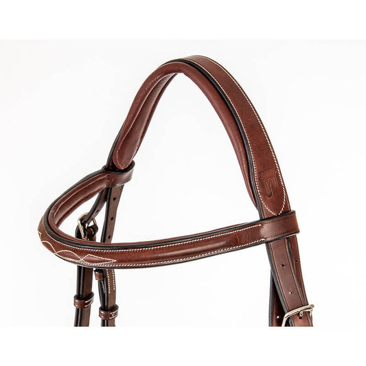 Arc de Triomphe Imperial Bridle w/Raised Fancy Laced Reins Mono