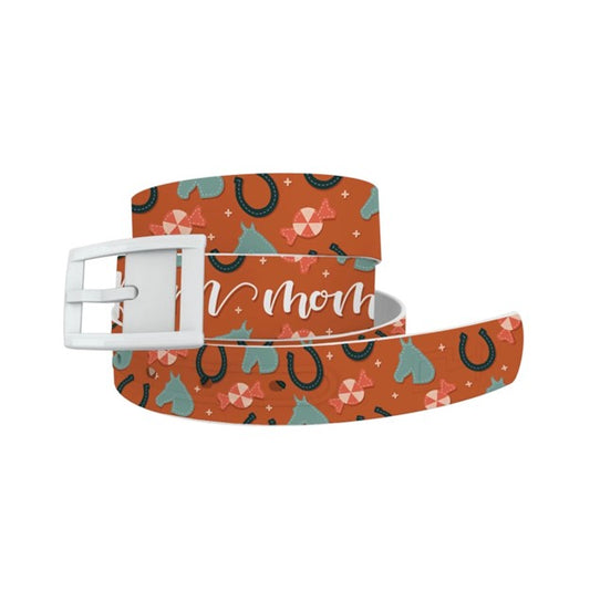 C4 Barn Mom Belt/White Buckle