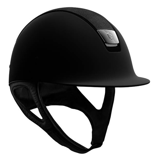 Samshield 1.0 Shadowmatt Black Alcantara Top Black Chrome Matt Black Edge Helmet