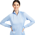 Load image into Gallery viewer, ARIAT Women's Sunstopper 2.0 1/4 Zip LS Baselayer
