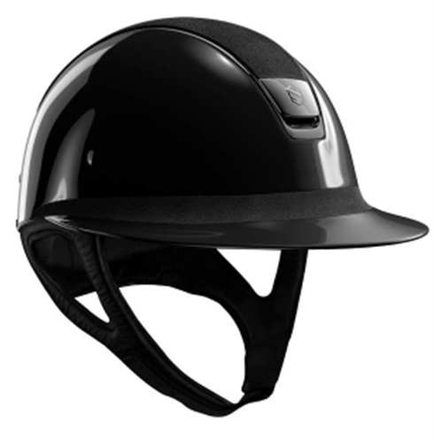 Custom Miss Shield Glossy Alcantara Top Helmet