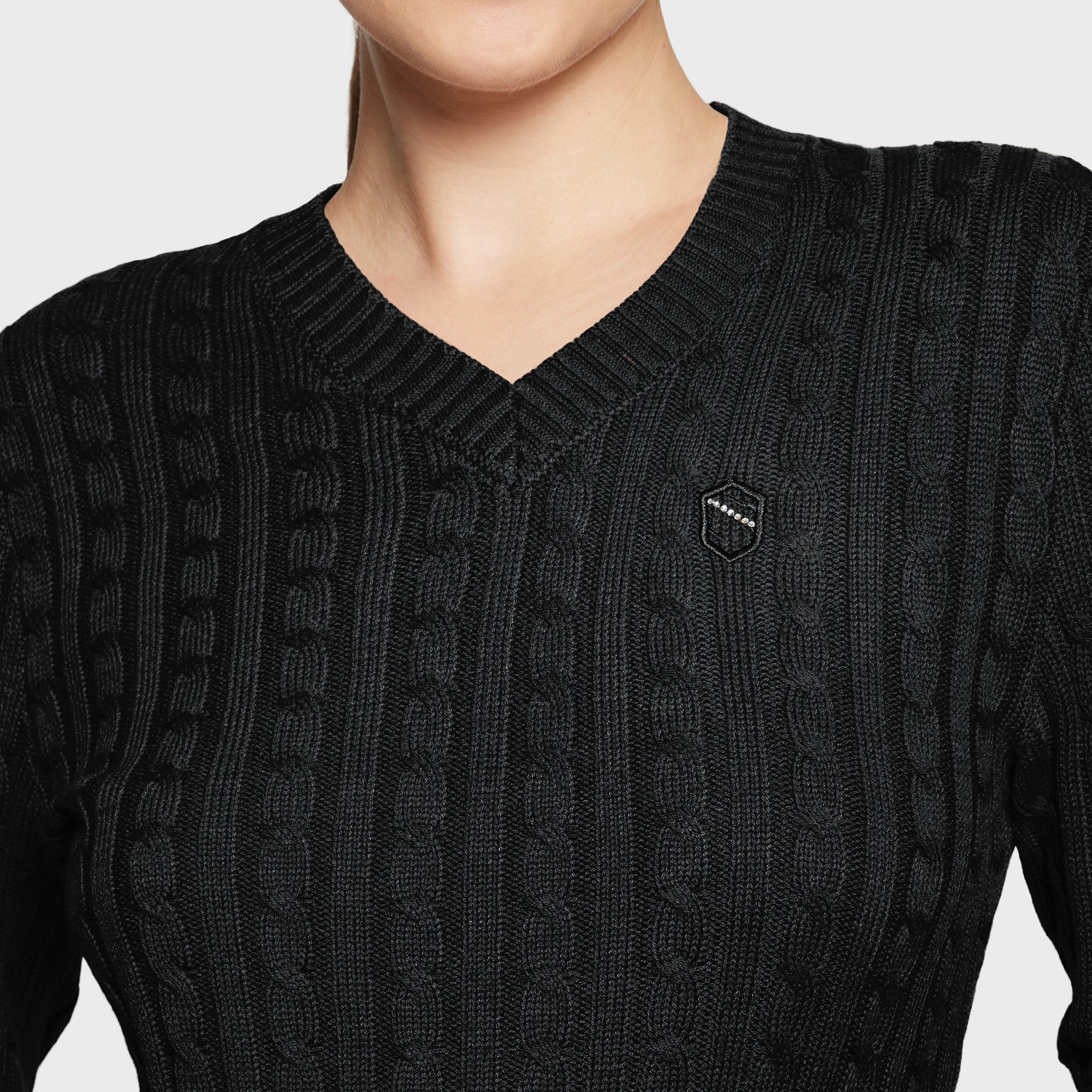 Samshield® Ladies Lisa Twisted Pull Over Sweater FW25 - Cable Knit, Elegant FW25