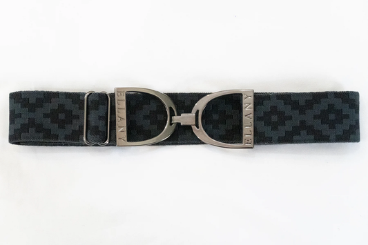 Ellany Elastic Belts 2024 Collection Gunmetal  Sitrrup 1.5"