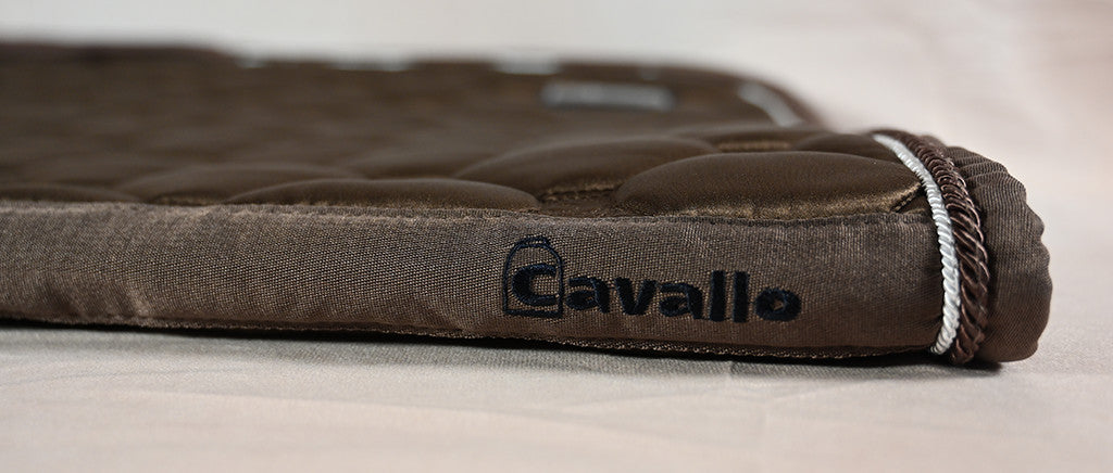 Cavallo Hanaya Saddle Pad Nougat Side Logo