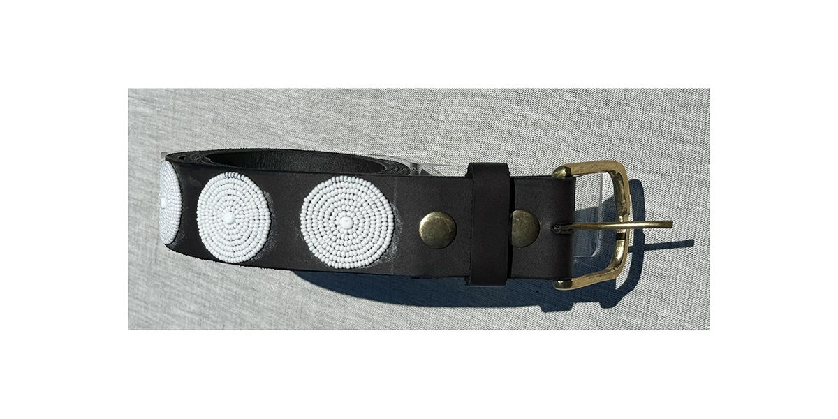 The Kenyan Collection White Disc Belt Wide Width