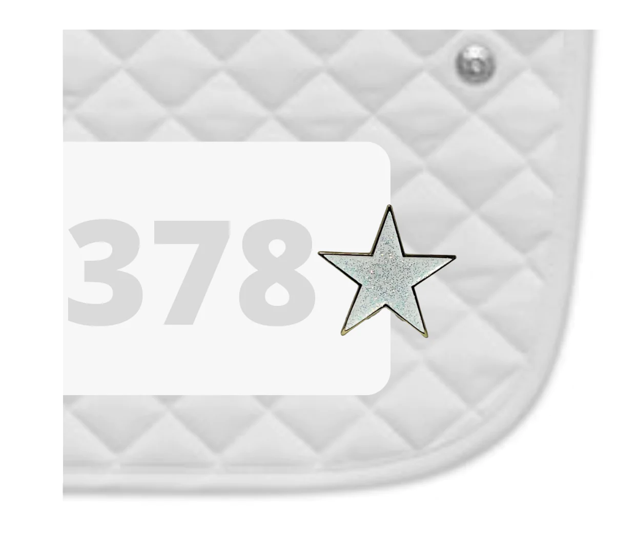 Shining Star Number Pin Charms