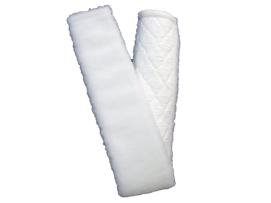 Wilker's White Fleece/Cotton Girth Covers