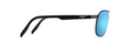 Load image into Gallery viewer, Maui Jim CASTLES Matte Dark Ruthenium with Black-Blue Hawaii Lens Polarized Aviator Sunglasses
