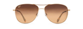 Load image into Gallery viewer, Maui Jim  CLIFF HOUSE  Gold-HCL® Bronze Lens Polarized Aviator Sunglasses
