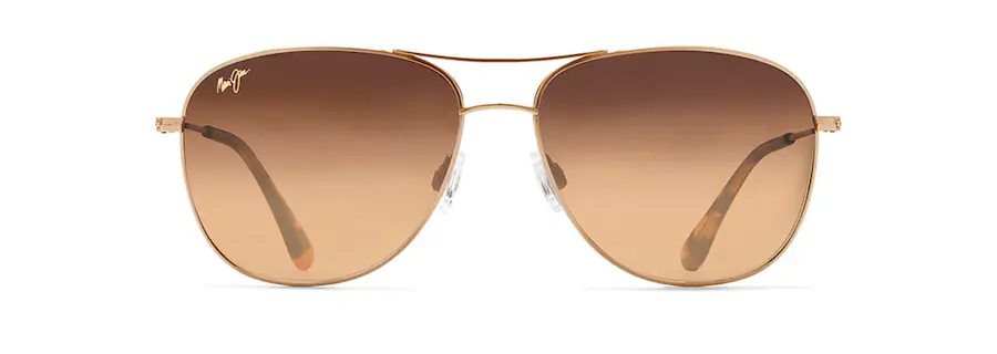 Maui Jim  CLIFF HOUSE  Gold-HCL® Bronze Lens Polarized Aviator Sunglasses