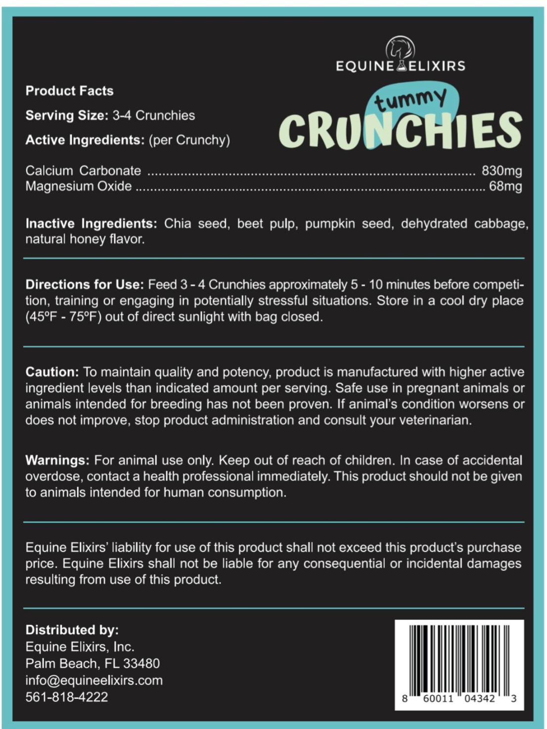 Equine Elixis TUMMY CRUNCHIES® Antacid Crunchies