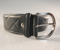 Load image into Gallery viewer, The Tailored Sportsman Quilted C Leather Belt
